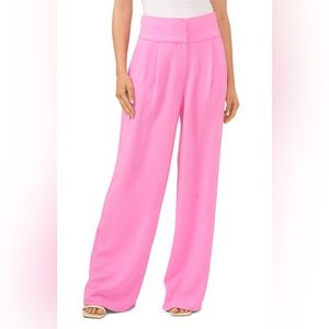 CECE Pink Bright Peony Wide Leg Pants